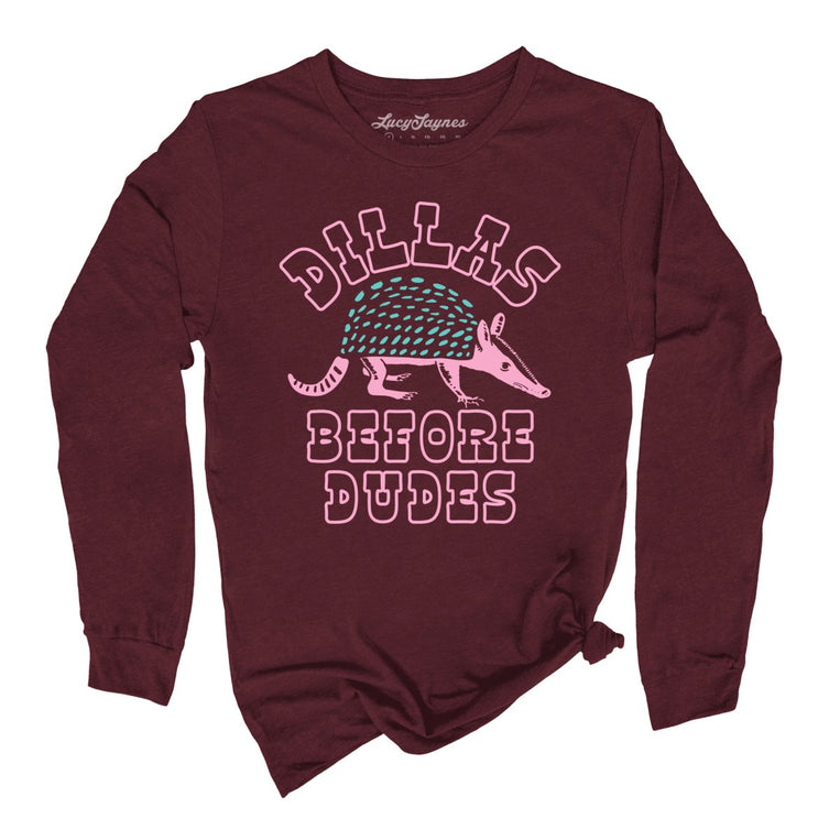 Dillas Before Dudes Graphic Long Sleeve Tee