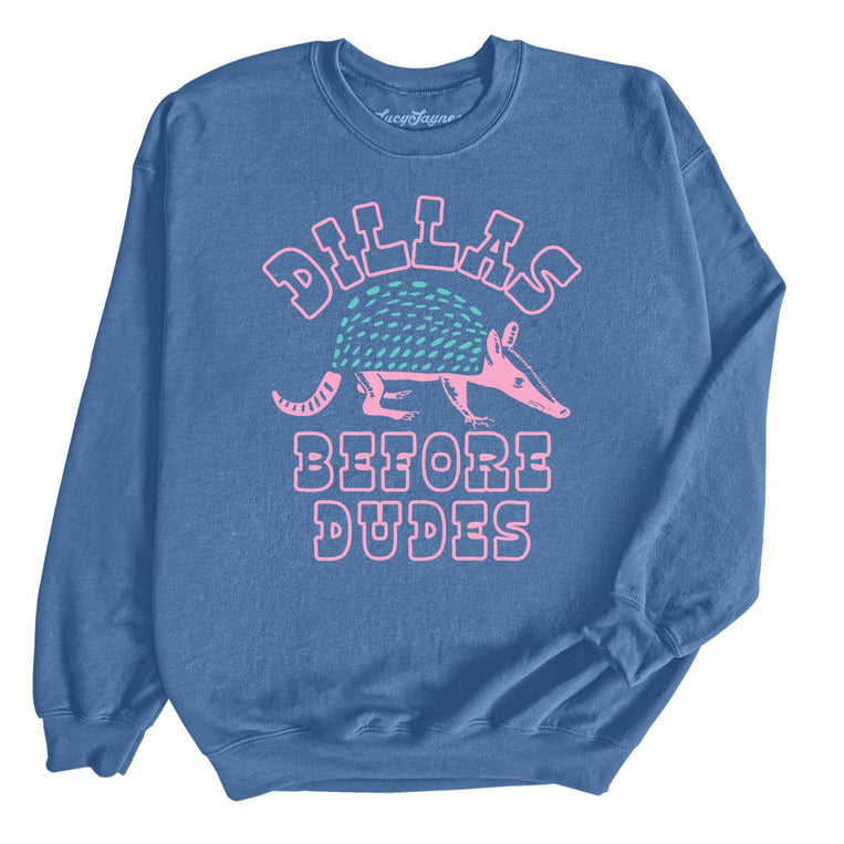 Dillas Before Dudes Graphic Sweatshirt - Indigo Blue