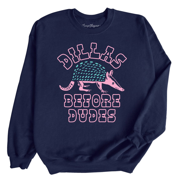 Dillas Before Dudes Graphic Sweatshirt - Navy