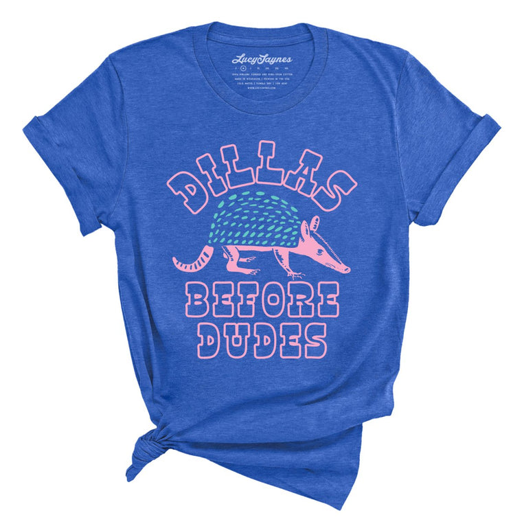 Dillas Before Dudes Graphic Tee - Heather True Royal