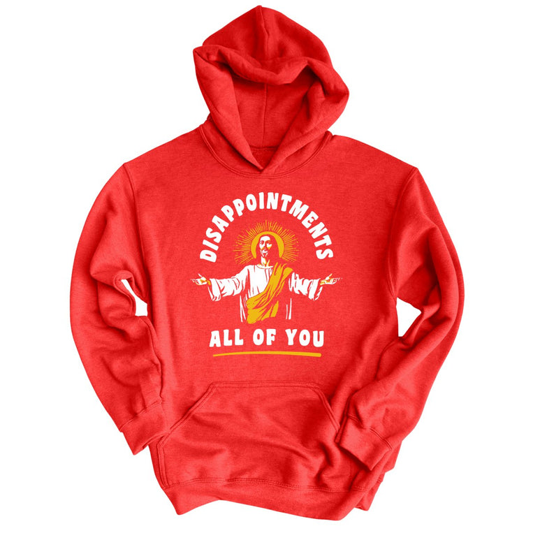 Disappointments All Of You Graphic Hoodie - Red