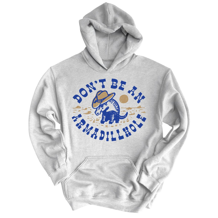 Don't Be An Armadillhole Graphic Hoodie - Grey Heather