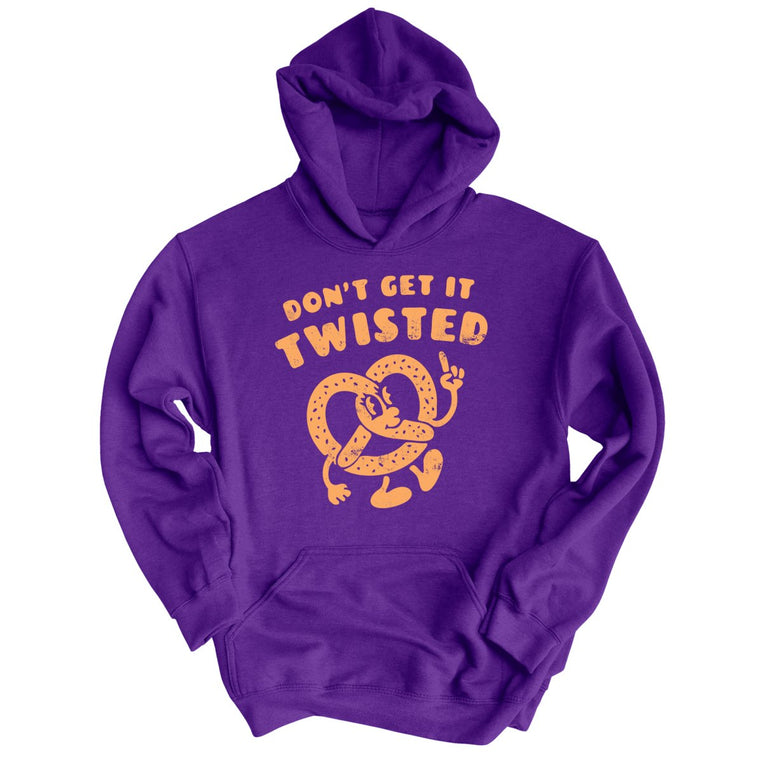 Don't Get It Twisted Graphic Hoodie - Purple