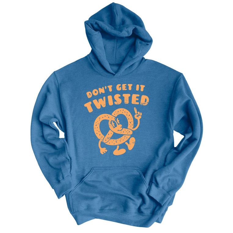 Don't Get It Twisted Graphic Hoodie - Indigo Blue