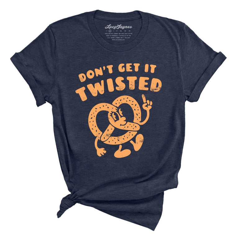 Don't Get It Twisted Graphic Tee - Heather Midnight Navy