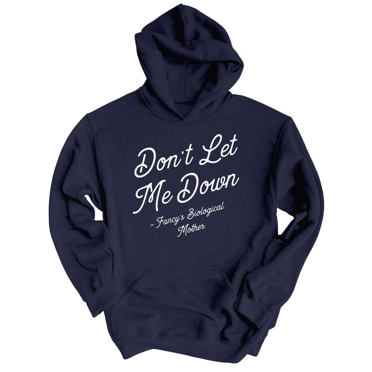 Don't Let Me Down Graphic Hoodie - Classic Navy