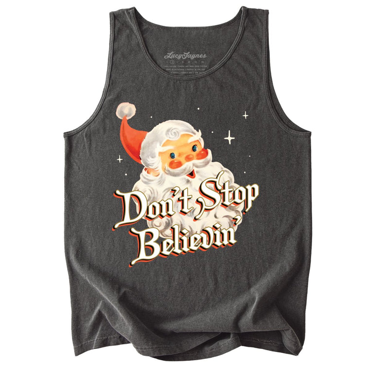 Don't Stop Believin' Comfort Colors Graphic Tank Top