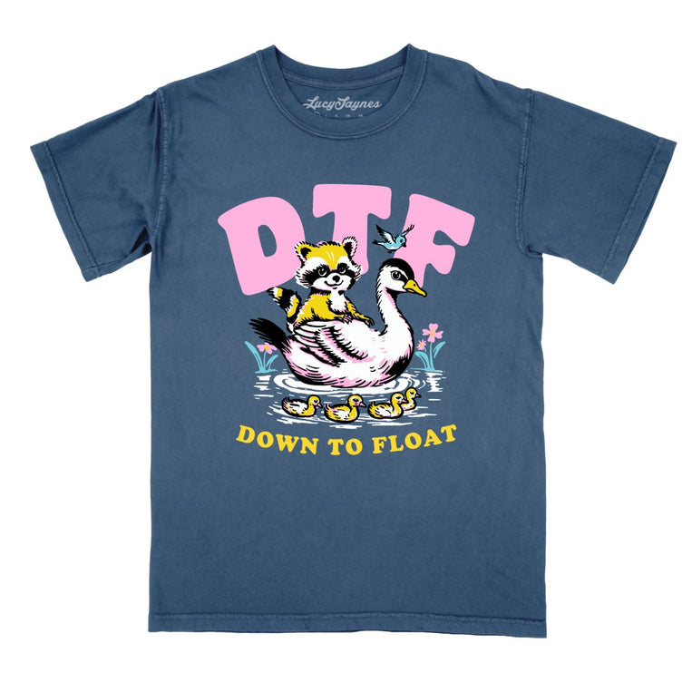 Down To Float Comfort Colors Graphic Tee - Denim