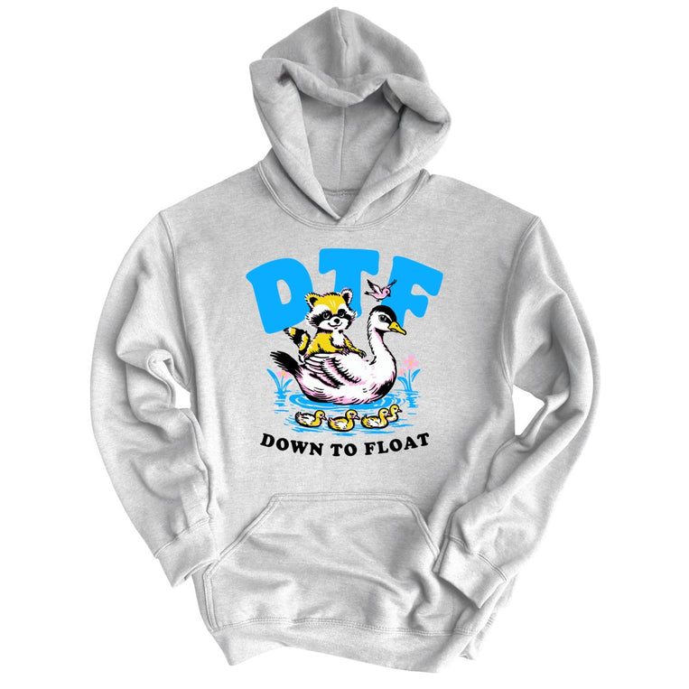 Down To Float Graphic Hoodie - Grey Heather
