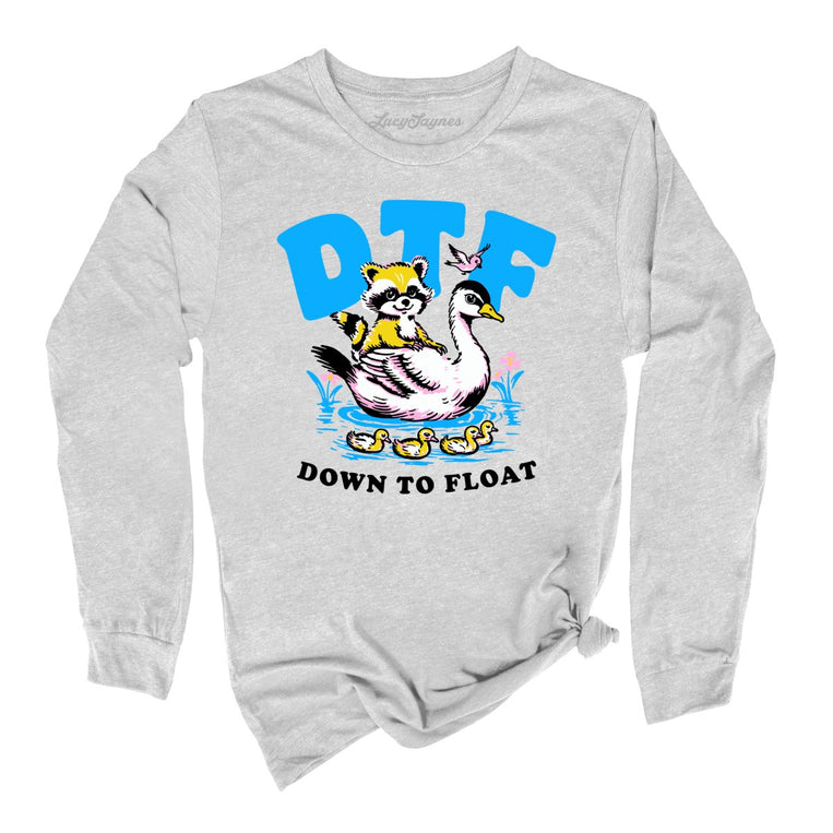 Down To Float Graphic Long Sleeve Tee - Athletic Heather