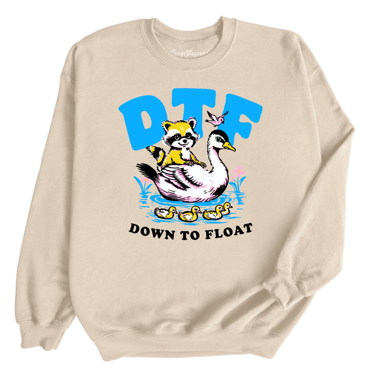 Down To Float Graphic Sweatshirt - Sand