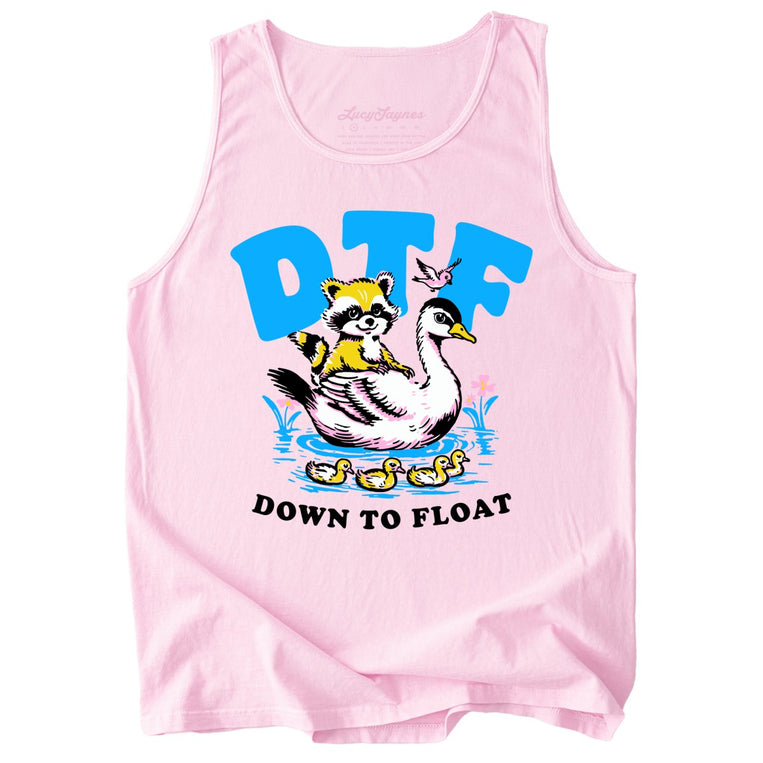 Down To Float Comfort Colors Graphic Tank Top