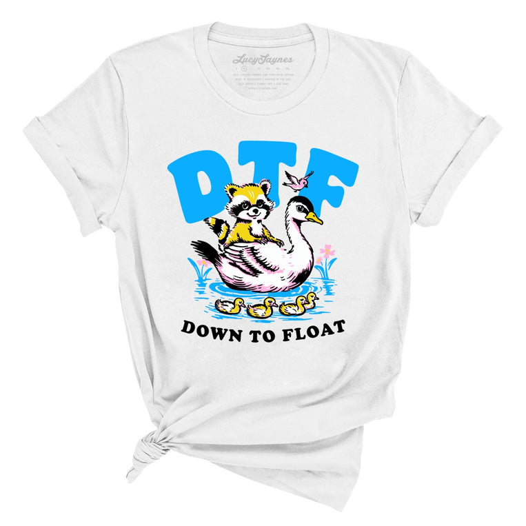 Down To Float Graphic Tee - White
