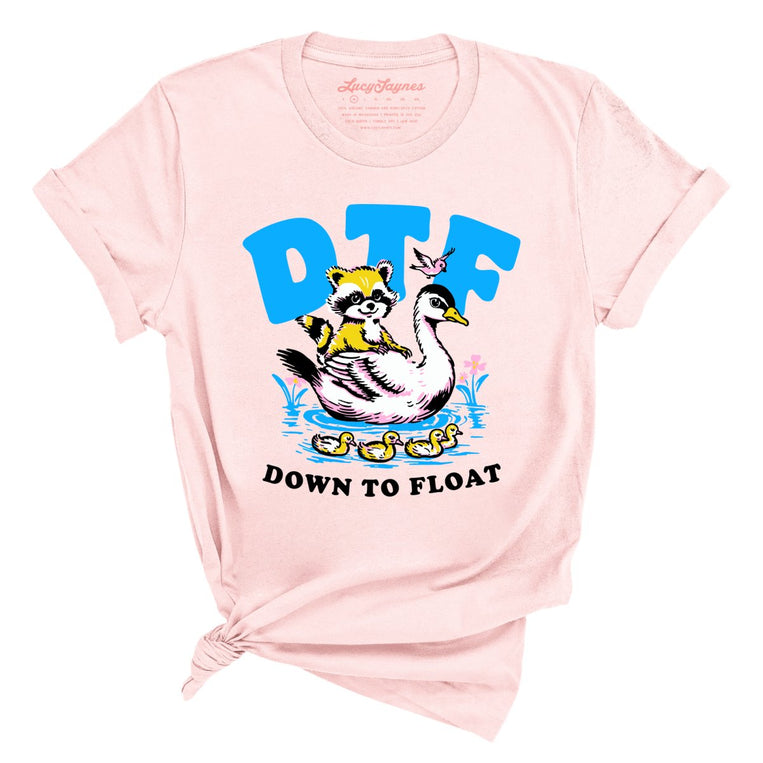 Down To Float Graphic Tee - Soft Pink