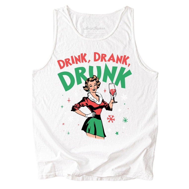 Drink Drank Drunk Comfort Colors Graphic Tank Top
