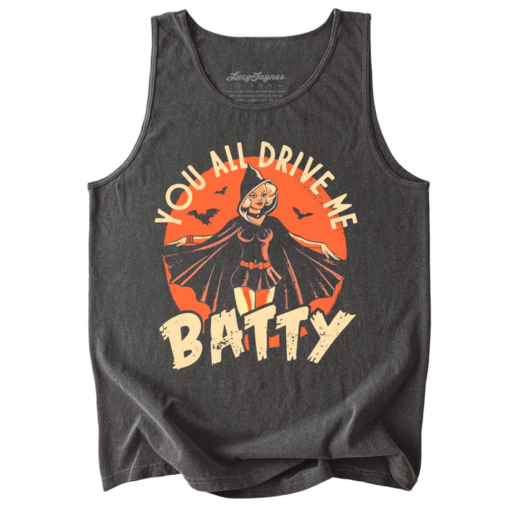 Drive Me Batty Comfort Colors Tank Top