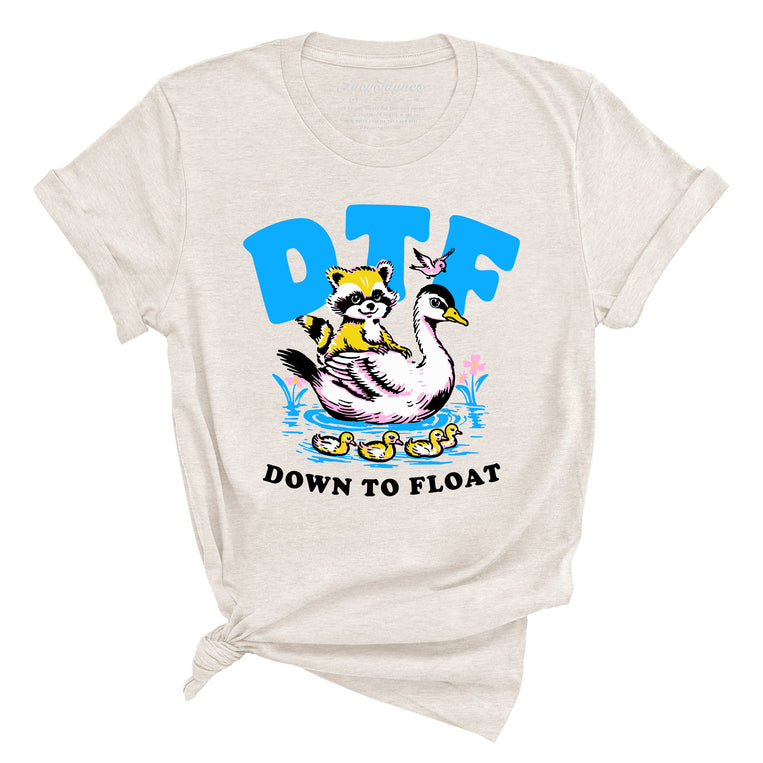 Down To Float Graphic Tee - Heather Dust