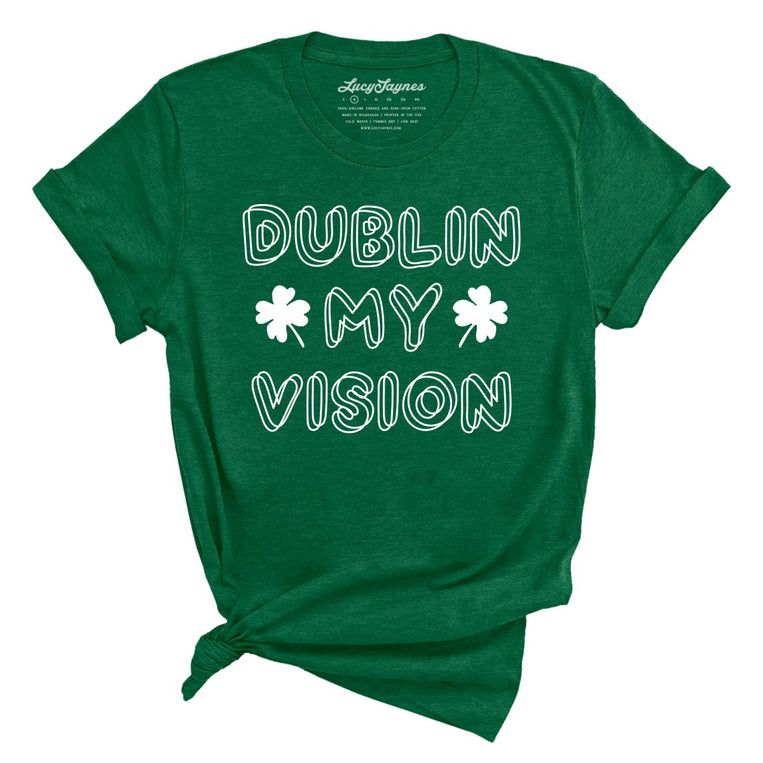 Dublin My Vision Graphic Tee - Heather Grass Green