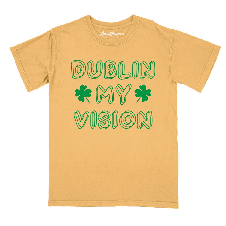 Dublin My Vision Comfort Colors Graphic Tee - Mustard