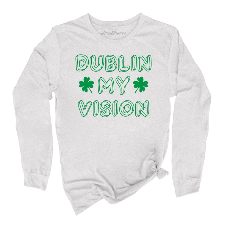 Dublin My Vision Graphic Long Sleeve Tee - Ash