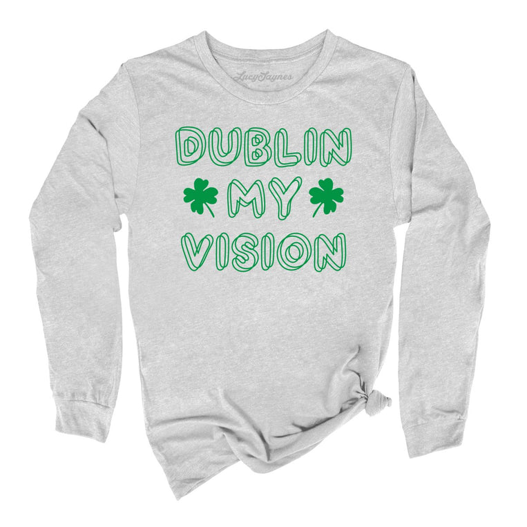 Dublin My Vision Graphic Long Sleeve Tee - Athletic Heather