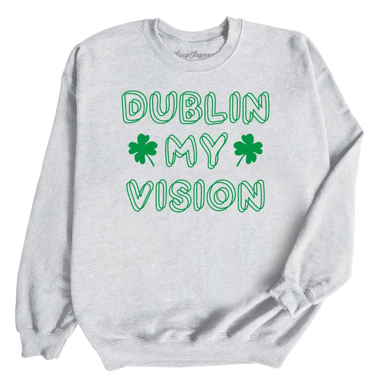 Dublin My Vision Graphic Sweatshirt - Ash