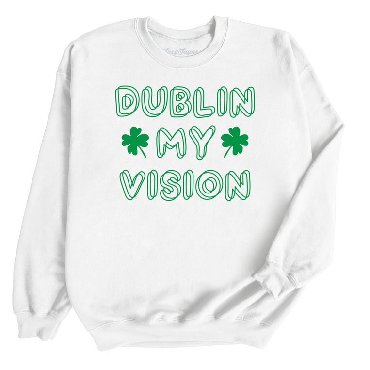 Dublin My Vision Graphic Sweatshirt - White