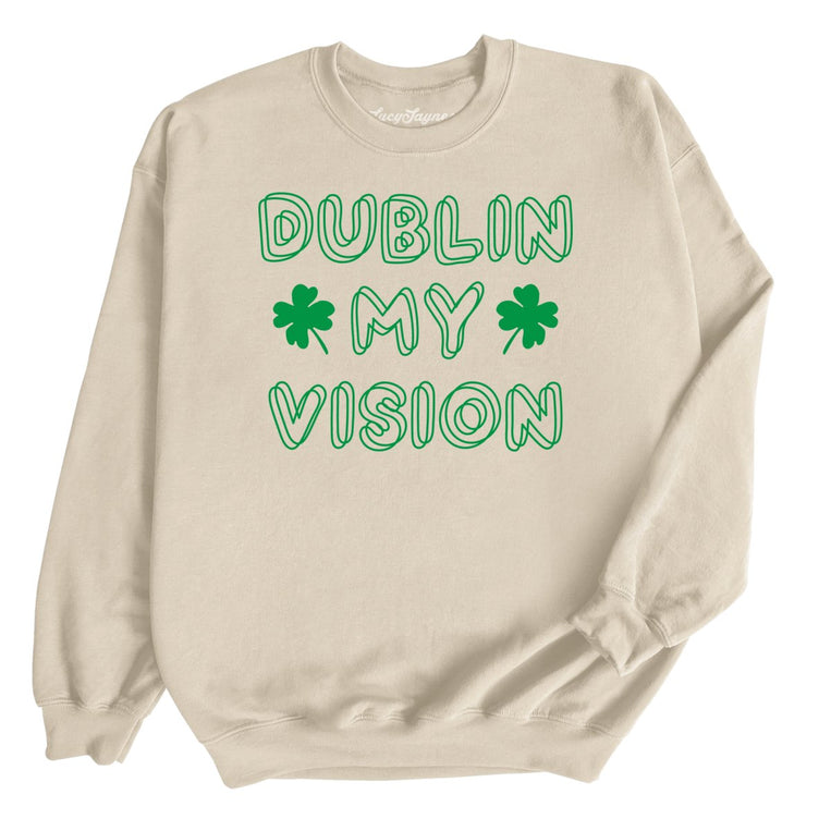 Dublin My Vision Graphic Sweatshirt - Sand