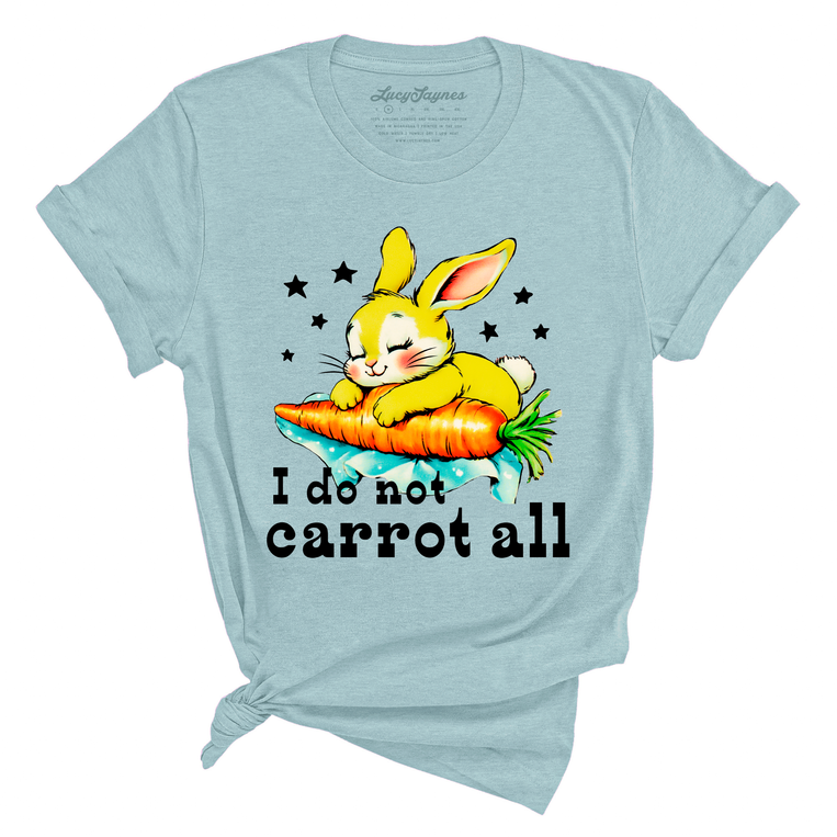 I Do Not Carrot All Graphic Tee - Heather Prism Dusty Blue