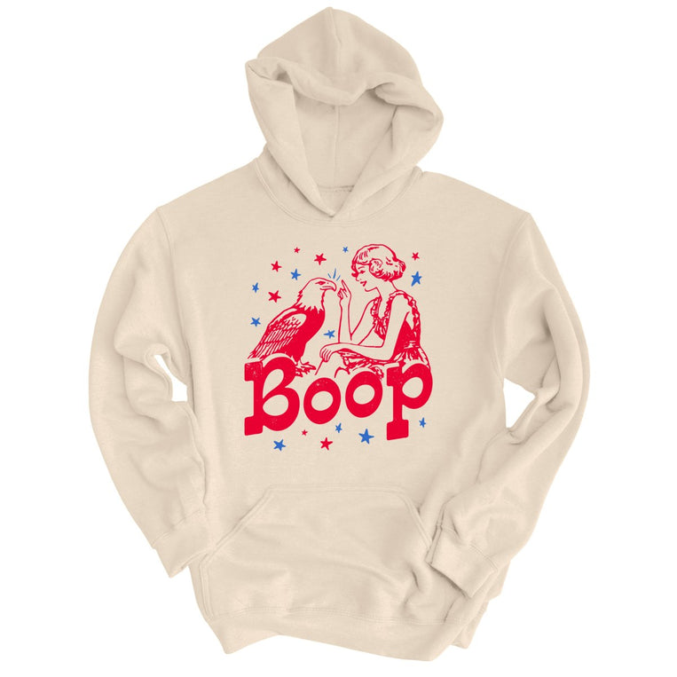 Eagle Boop Graphic Hoodie - Sand