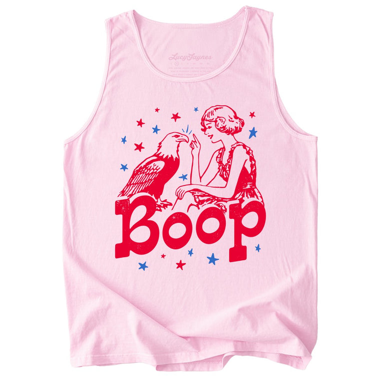 Eagle Boop Comfort Colors Graphic Tank Top - Blossom