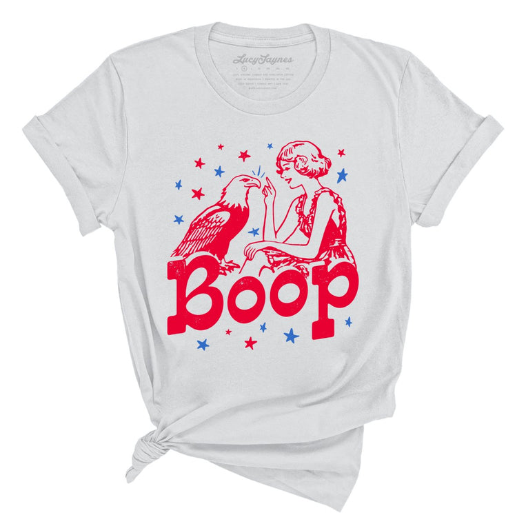 Eagle Boop Graphic Tee - Silver