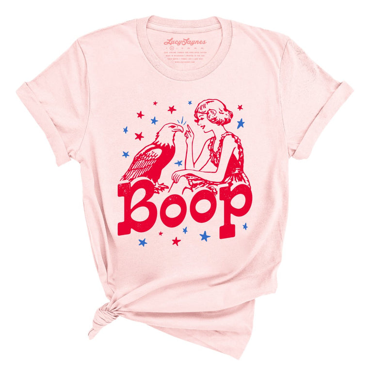 Eagle Boop Graphic Tee - Soft Pink