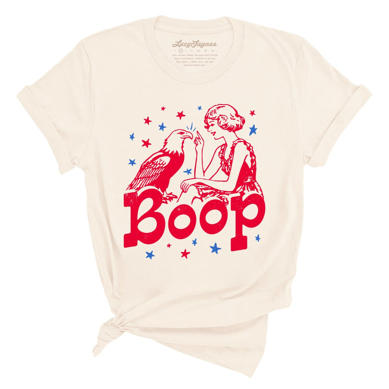 Eagle Boop Graphic Tee - Natural