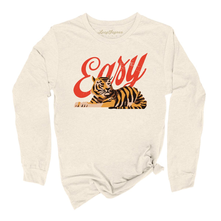 Easy Tiger Graphic Long Sleeve Tee - Natural