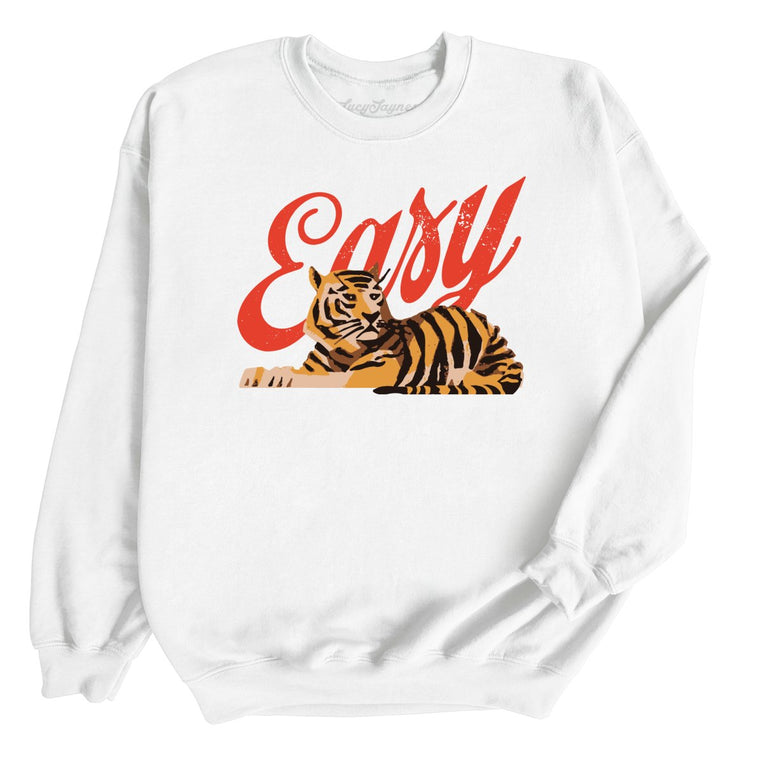 Easy Tiger Graphic Sweatshirt - White