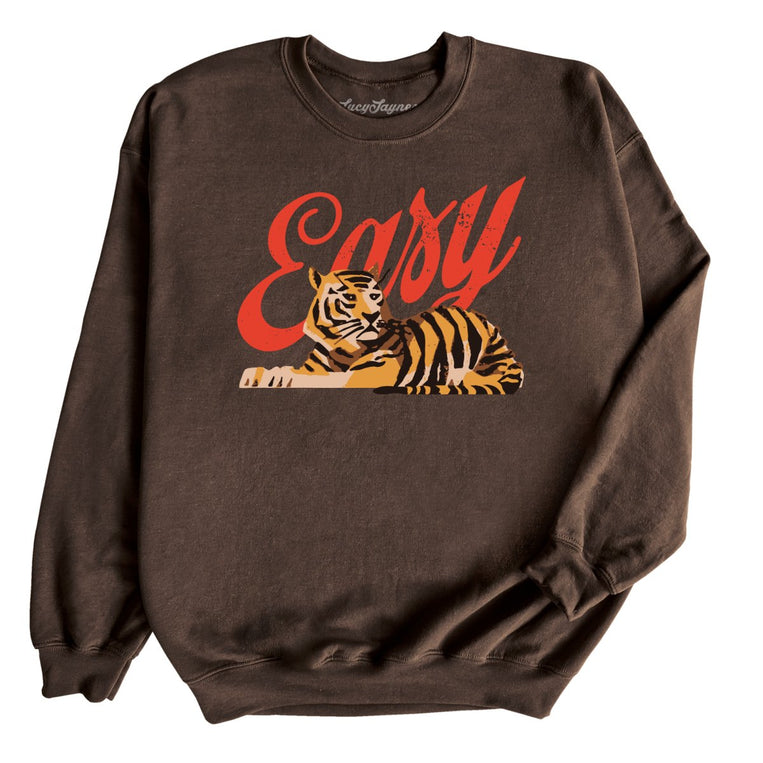 Easy Tiger Graphic Sweatshirt - Dark Chocolate