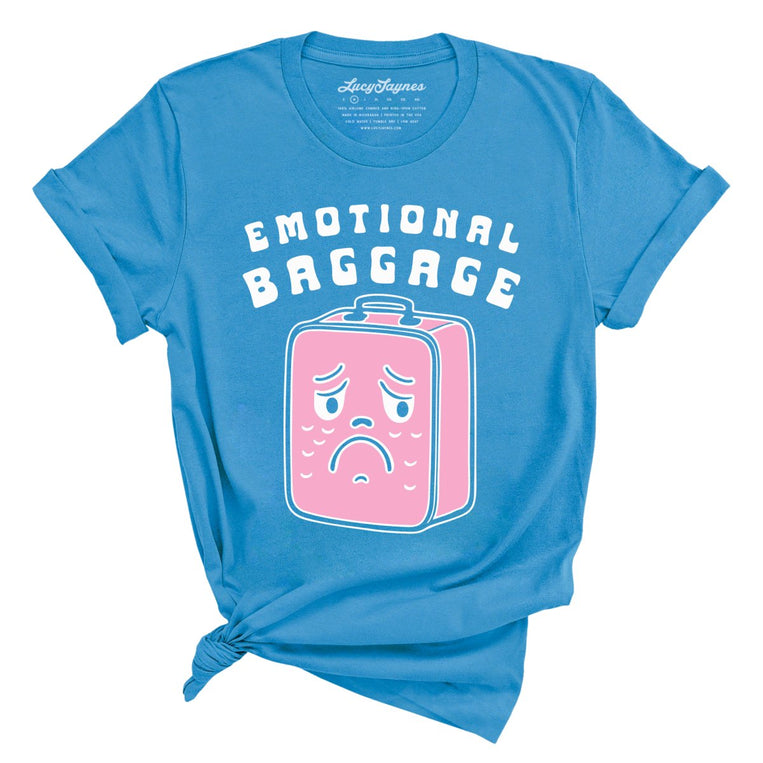 Emotional Baggage Graphic Tee - Aqua