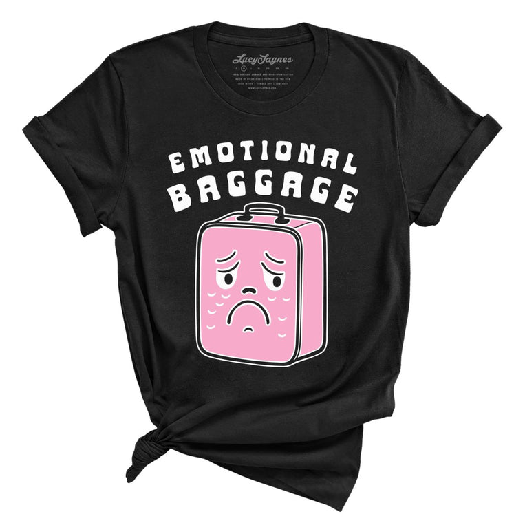 Emotional Baggage Graphic Tee - Black
