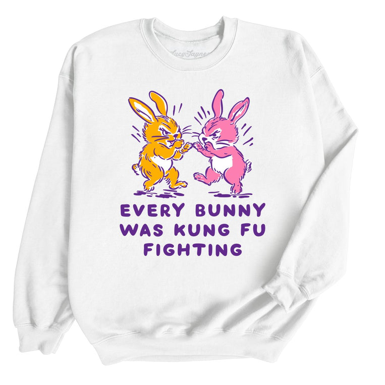 Every Bunny Was Kung Fu Fighting Graphic Sweatshirt