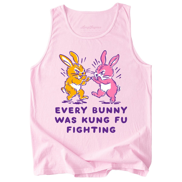 Every Bunny Was Kung Fu Fighting Comfort Colors Tank Top