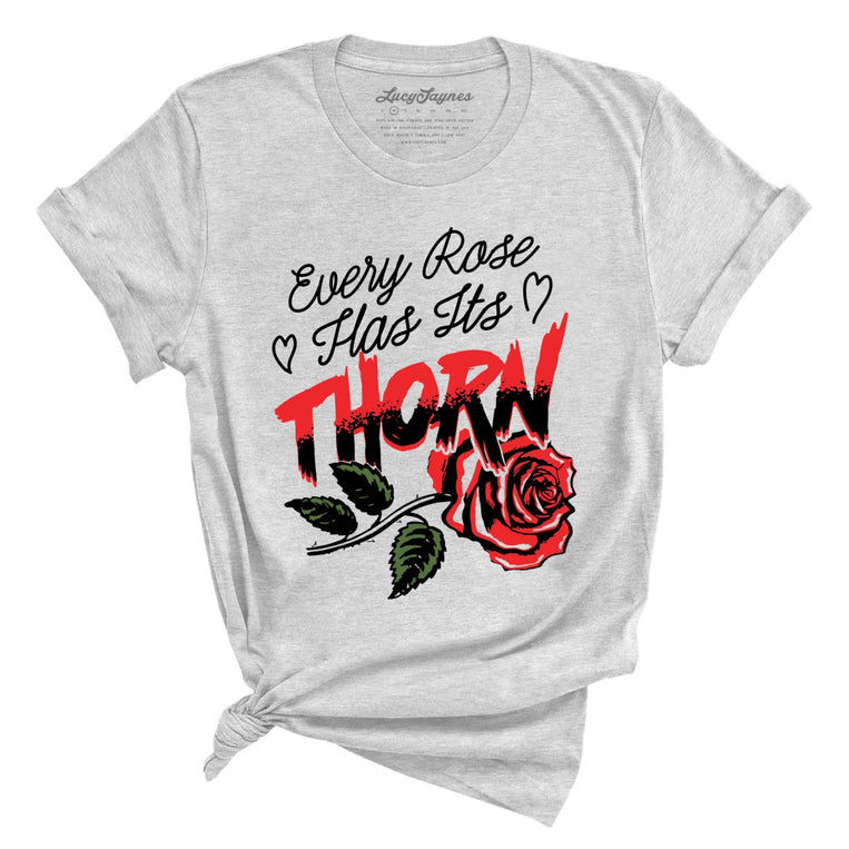 Every Rose Has It's Thorn Graphic Tee - Athletic Heather
