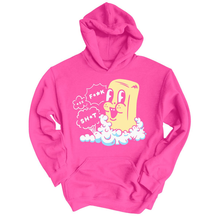 Excited Soap Bar Graphic Hoodie - Heliconia