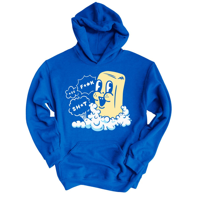 Excited Soap Bar Graphic Hoodie - Royal