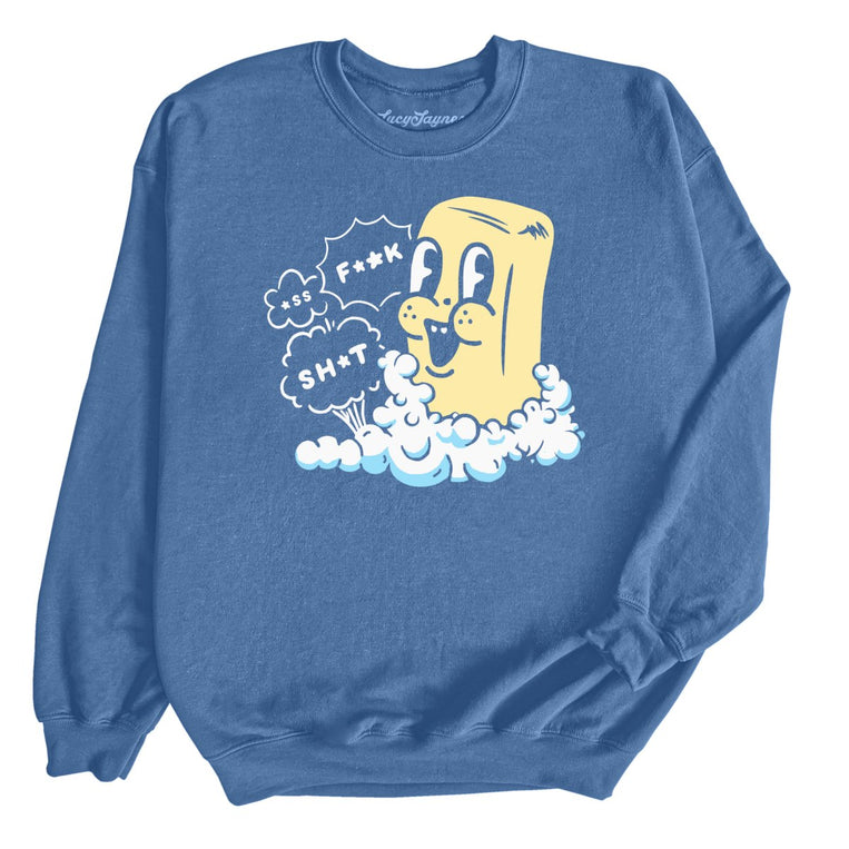 Excited Soap Bar Graphic Sweatshirt