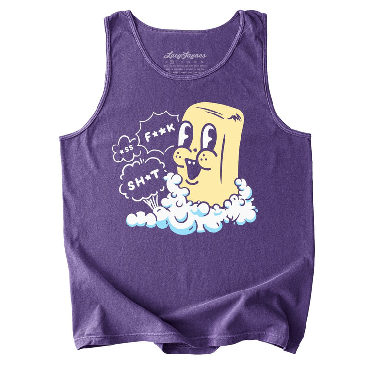 Excited Soap Bar Comfort Colors Graphic Tank Top - Grape