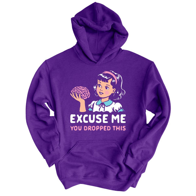 Excuse Me You Dropped This Graphic Hoodie - Purple