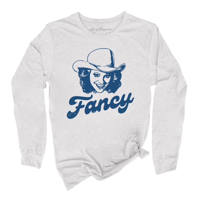 Fancy Graphic Long Sleeve Tee - Ash