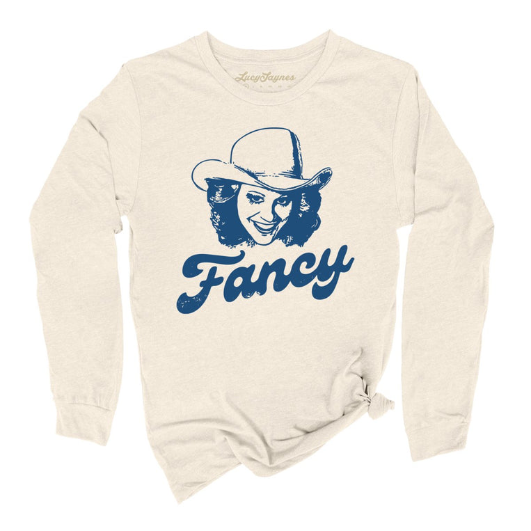 Fancy Graphic Long Sleeve Tee - Natural