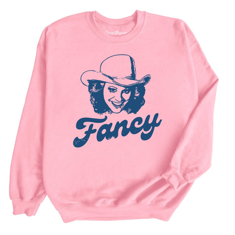 Fancy Graphic Sweatshirt - Light Pink